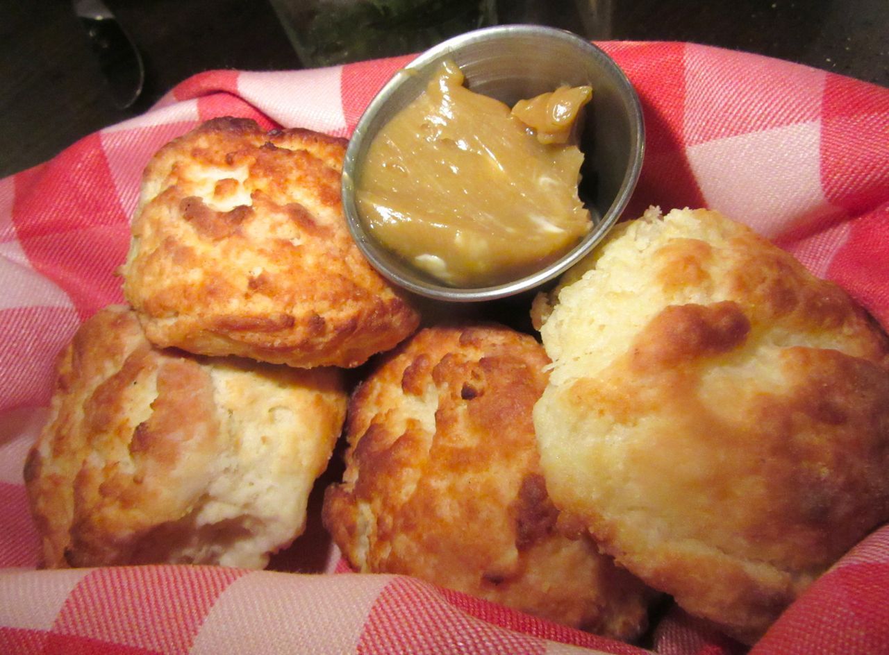 The existential lightness of being BLVD Bistro biscuits? Sugarcane butter alongside.